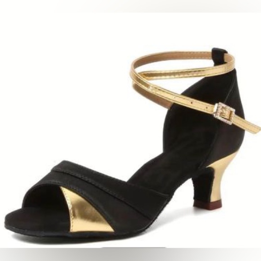 Strappy dance shoes